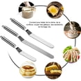 thumbnail image 2 of JUNWELL Offset Spatulas Cake Icing Knife 6 8 10 Inch Angled Cake Frosting Decorating Spatula Set of 3, 2 of 7