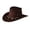 Coffee, variant on Western Denim Curved High Hat Wool Brim Hat Style British Jazz Hat Men And Women White One Size