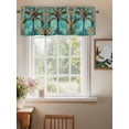 thumbnail image 2 of Boho Coastal Beach Curtain Valances for Windows, Summer Ocean Tropical Tree Flower Kitchen Valance Window Treatment, Light Filtering Block Curtains for Bathroom/Bedroom/Living Room 60'' x 18'', 2 of 9