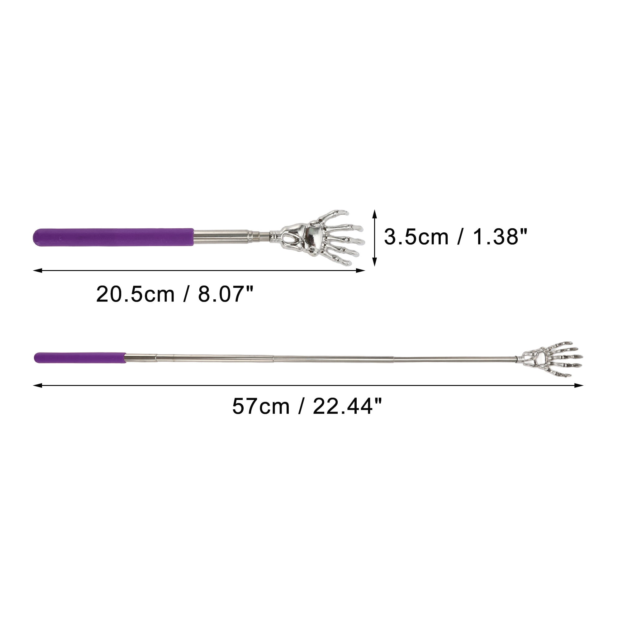 Unique Bargains 1 Pc Extendable Back Massager Ideal for Bathroom Purple