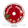thumbnail image 3 of Axiiglly Christmas Tree Skirt 24" Winter Snowflake Christmas Decor for Tree Skirt Xmas Tree Decorations Mat for Holiday Party Home Floor Decor, 3 of 6