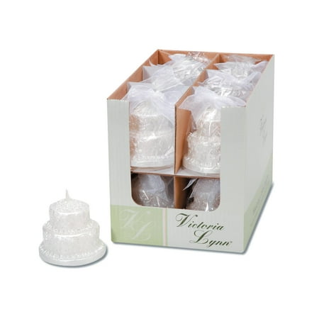 - Darice 2.25x2.25 Pearl Cake Candle Cellophane w/bow
