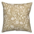 thumbnail image 2 of Creative Products Gold and White Florals 18 x 18 Spun Poly Pillow, 2 of 3