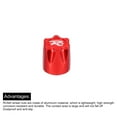 thumbnail image 4 of Uxcell 4 Pack RC Wheel Nut Aluminum M4 Wheel Nut Center Cap Suitable for Model Car SCX10(Red), 4 of 6