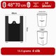 thumbnail image 1 of Bolsa de basura extra grande, gruesa, para uso doméstico, color negro, para mudanzas, para uso sanitario, portátil, de plástico, extra grande, 1 of 4