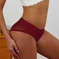thumbnail image 2 of Culottes Taille Basse Aguichant Mode pour Femmes Dentelle Bikini Invisible Douce Respirante Sans Couture, 2 of 5