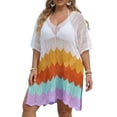 thumbnail image 2 of Wowcloth Women's Sheer V-Neck Loose Fit Casual Dress Cover-Up for Daily Wear, 2 of 6