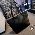 thumbnail image 3 of MUSOIE Large Tote Bag for Women Vegan Leather Casual Zipper Work Bag Shoulder Travel Purse, 3 of 9