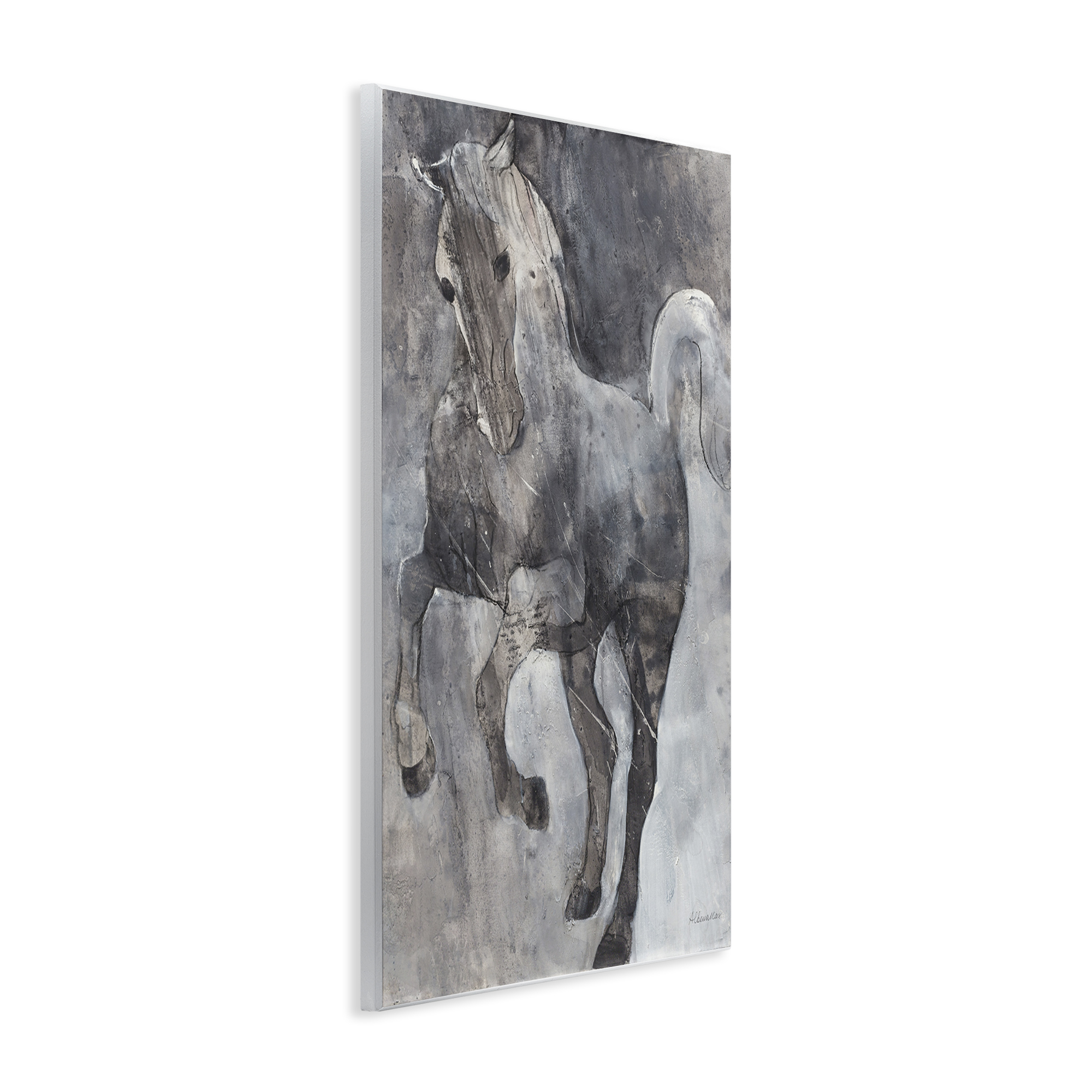 Stupell Industries Wind Dancer Stallion Animals & Insects Painting Unframed Art Print Wall Art, 10 x 15