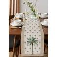thumbnail image 2 of Summer Palm Tree Table Runner Farmhouse Green Tropical Plants Tablerunners 13 x 108 Inch, Table Decorations Tabletop Scarf for Summer Gathering Holiday Farmhouse Kitchen Dining Decor, 2 of 6