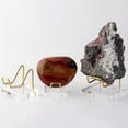 thumbnail image 3 of ZheElen Display Stand Gemstone Mineral Specimen Stand Geode S Amethyst Stand Citrine Clear and Gold S, 3 of 5