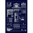 thumbnail image 2 of Buhlmann, J. 17x24 Black Ornate Wood Framed with Double Matting Museum Art Print Titled - Temple of Athene and Theseus, Polychrome (Blueprint), 2 of 4