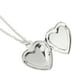 thumbnail image 4 of Collar,Collar con foto de corazón Collar con foto de corazón de plata Collar con medallón de foto Creado magistralmente Jadeshay A, 4 of 8