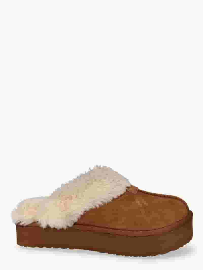 【NONCODE】Raybon Suede Platform Slippers Joyspun Women's Genuine Suede Platform Slipper - Walmart.com