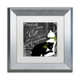 thumbnail image 2 of Trademark Fine Art "Travel With Your Cat" Canvas Art by Color Bakery, White Matte, Silver Frame, 2 of 4