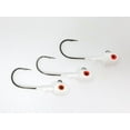 thumbnail image 2 of Kalin's 3/4 oz. Freshwater Ultimate Soft Plastics Fishing Jig, White, Lakes River 3pk, 2 of 7