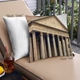 thumbnail image 1 of Ahgly Company Sites Pantheon Rome Outdoor Throw Pillow, 18 inch by 18 inch, 1 of 6