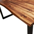 thumbnail image 5 of vidaXL Dining Table with Live Edge 160x80x75 cm Solid Wood Acacia, 5 of 5