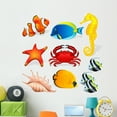 thumbnail image 1 of Sea Animals Wall Decal by Wallmonkeys Peel and Stick Graphic (48 in H x 48 in W) WM70932, 1 of 4
