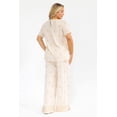 thumbnail image 3 of Conjunto bordado escote V Roman Fashion /Tallas Extras, 5134 (Beige) beige 42, 3 of 5