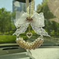 thumbnail image 5 of Voiture Suspendue Lace Bow Ornement Miroir De Voiture Suspendu Pendentif Pendentif Voiture Intrieur Dcoration Automatique Accessoires, 5 of 5