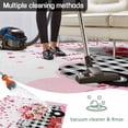 thumbnail image 5 of Valentine's Day Outdoor Rug for Patio/Deck/Porch, Non-Slip Large Area Rug 6 x 9 Ft, Watercolor Love Truck Roses Buffalo Plaid Indoor Outdoor Rugs Washable Area Rugs, Camping Rug Carpet Runner, 5 of 8