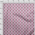 thumbnail image 2 of oneOone Georgette Viscose Fabric Diamond & Swirl Ikat Print Fabric BTY 42 Inch Wide, 2 of 4