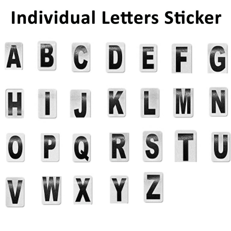 972 Alphabet Stickers 12 Sheets Letter Stickers,1 inch Vinyl Self-Adhesive Sticker Letters, Black Alphabets ABC Stickers and DIY Mailbox House