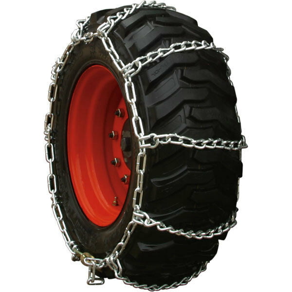 Peerless 0341055 Wide Base Skid Steer  Twist 4-Link Tire Chains (1  Pair) 