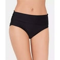 thumbnail image 2 of Calvin Klein Women's High-Waist Cross-Over Swim Bottom Swimsuit (XXL, Black), 2 of 4