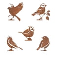 thumbnail image 2 of Joernso 1/4/5Pcs Rusty Bird Silhouette Garden Decoration Weather-proof Outdoor Courtyard Yard Backyard Lawn Metal Chick Duck Squirrel Iron Art Stake Ornament, 2 of 8