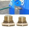 thumbnail image 4 of 2x 1/2 or 3/4 Brass Water Tank Connector Rain Bucket Hose Adapter, 4 of 5