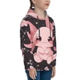 thumbnail image 3 of Fotbe Chibi Axolotl Sakura Fantasy Pattern Youth Pullover Hooded Sweatshirt, Boys Hoodie, Kangaroo Pocket Hoodie for Kids Girls -Large, 3 of 6