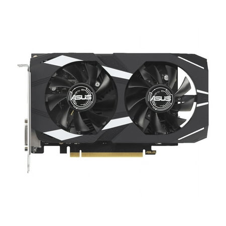 ASUS Dual NVIDIA GeForce RTX 3050 6GB OC Edition Gaming Graphics Card - PCIe 4.0, 6GB GDDR6 Memory, HDMI 2.1, DisplayPort 1.4a, 2-slot Design, Axial-tech Fan Design, 0dB Technology, DUAL-RTX3050-O6G