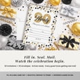 thumbnail image 3 of 90th Birthday Party Invitations – Gold & Silver Confetti Design, Fill-In Cards with Envelopes, 5x7 Size, Set of 20, 3 of 9