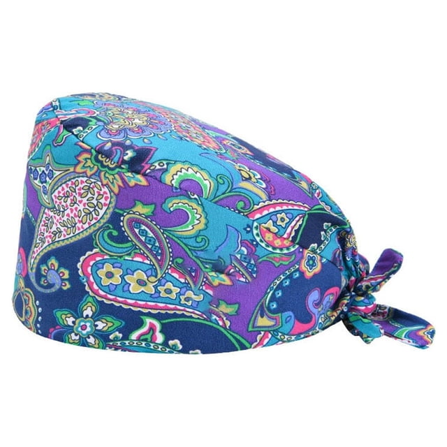 8 Pcs Gourd Caps Nurse Long-time Service Pure Color Dull Polish Printed Professional Assorted Colors Work Uniform Operating Hats L32