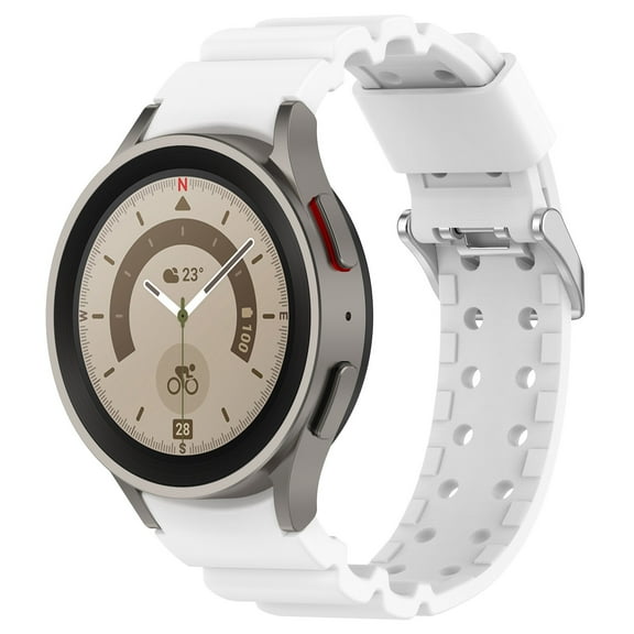 No Gap Silicone Watch Band Compatible with Samsung Galaxy Watch 7/6/5/4/FE Band 40mm 44mm/Watch 6 Classic 47mm 43mm/4 Classic 46mm 42mm Women/Men, Silicone Sport Watch Strap for Samsung Watch 5 Pro