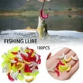 thumbnail image 4 of 100Pcs Lifelike Fish Tackle Smell Worms Simulation Fishing Lures Worm Maggot Bread Bug Bait Maggot Gru YELLOW, 4 of 8