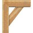 thumbnail image 3 of Ekena Millwork 8"W x 26"D x 30"H Traditional Block Rough Sawn Bracket w/ Offset Brace, Western Red Cedar, 3 of 25