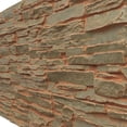 thumbnail image 6 of NewStone Canyon Ridge Faux Stone Panel, 45 3/4"W x 24 1/2"H x 1 1/4"D, Iron Mill Color, 6 of 9