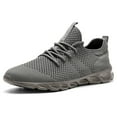 thumbnail image 6 of BUBUDENG Mens Walking Sneakers Athletic Shoes Breathable Knit Casual Shoes 7 Gray Trainers Lightweight, 6 of 8