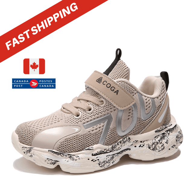 COGA-700 Chaussures de Course pour Garçons Espadrilles pour Enfants (Beige 10/27EU)