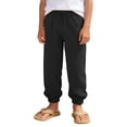 thumbnail image 3 of JAJAHO Girls Jogger Pants Breathable Linen Casual Drawstring Loose Fit Ankle-Tied Pants Summer Beach Vacation Clothes 7-16Y Stylish Trousers, 3 of 7