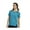 Blue - teal, variant on Reebok Womens Workout Ready Supermium Basic T-Shirt, Blue, X-Small