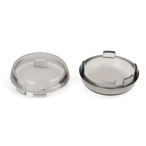 2 Pcs Motorcycle Turn Signal Light Indicator Lens Cover Smoked Color for Harley Davidson