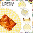thumbnail image 3 of Uxcell 150 Pcs Hojas de Papel encerado para Alimentos, 7 x 7 Pulgadas, Papel para Envolver a Prueba de Grasa, Forros de Cesta de Alimentos a Cuadros para Sándwiches y Hamburguesas, Amarillo, 3 of 7