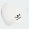 thumbnail image 2 of Adidas Originals Unisex Face Covers Facemasks 3-Pack, White, Size S, HB7855, 2 of 8