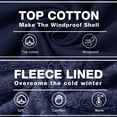 thumbnail image 2 of TACVASEN Men's Winter Coat Military Jacket Fleece Lined Parka Cotton Cargo Outerwear Navy L, 2 of 7