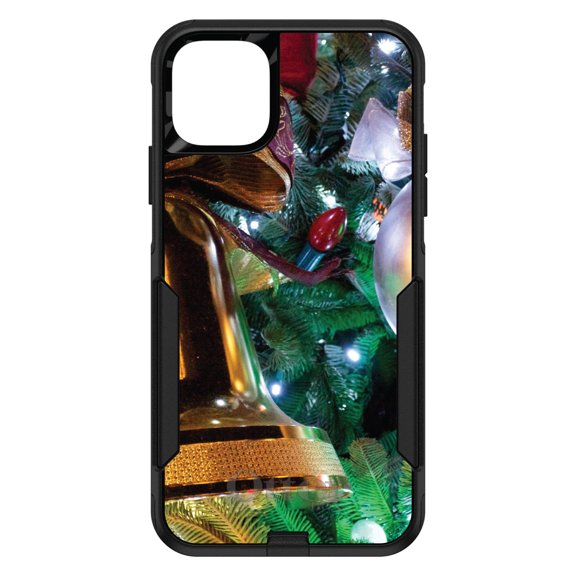 DistinctInk OtterBox Commuter Custom Case for Apple iPhone 15 (6.1" Screen) - Christmas All Year - Raised Bezel Screen Guard