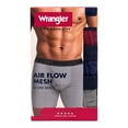 thumbnail image 2 of Wrangler Men's Active Cotton Stretch Mesh 6" Boxer Briefs, 6-Pack, 2 of 6